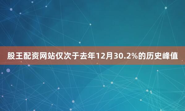 股王配资网站仅次于去年12月30.2%的历史峰值